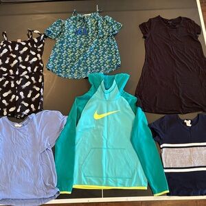 25 ITEMS! GIRLS Size L/12 BUNDLE- Hoodies, dresses, tops, romper